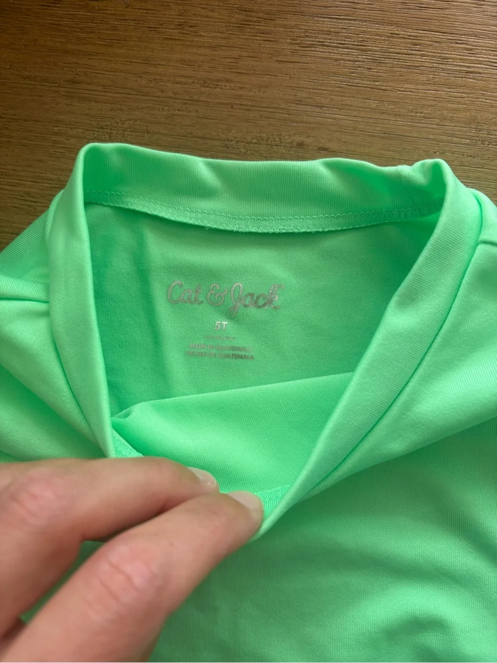 Swim Rashguard Set in Neon Green & Navy size 5